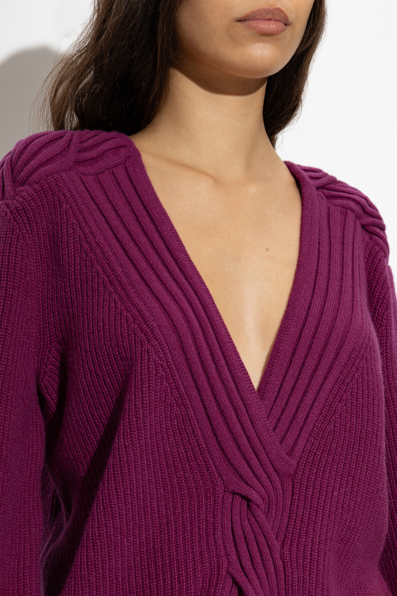 Valentino Garavani Wool cardigan with neckline | Women's | Vitkac